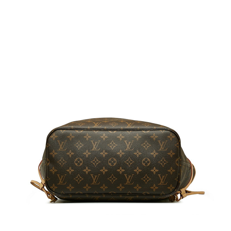 Louis Vuitton Monogram Newark MM Shoulder Bag M40156 Brown PVC Leather Louis Vuitton