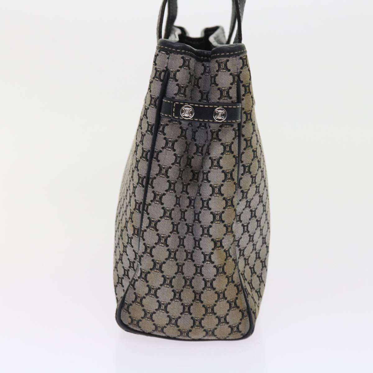 Luxury CELINE Macadam Canvas Hand Bag Gray 56585