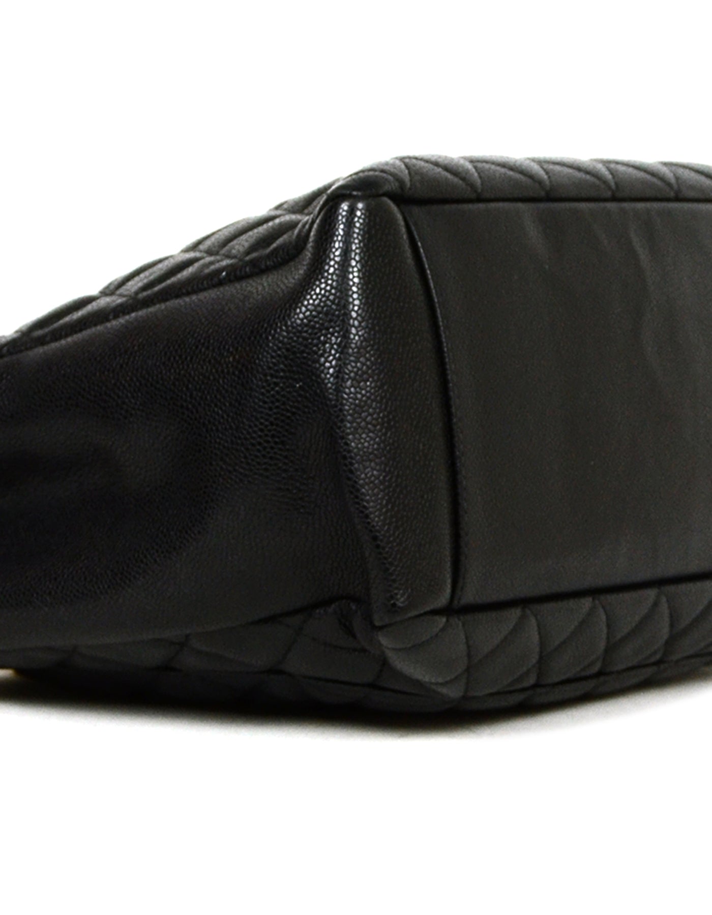 Chanel 2010-2011 Black Caviar Leather Quilted Tote Bag - Rovelle Bags