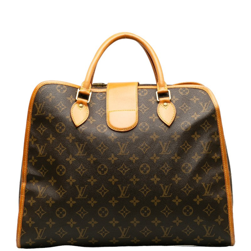 Louis Vuitton Monogram Rivoli Handbag 2WAY M53380 Brown PVC Leather Lady Louis Vuitton