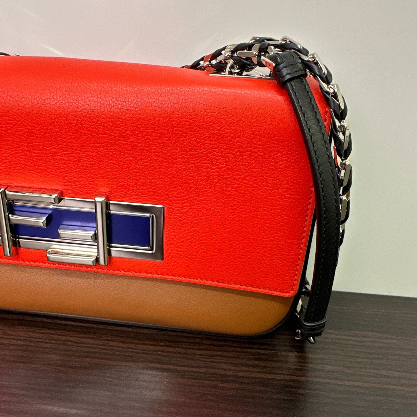Fendi | Bags | Fendi Leather Bucket Mamma Multicolor Bag Tote Ff Baguette LB119256