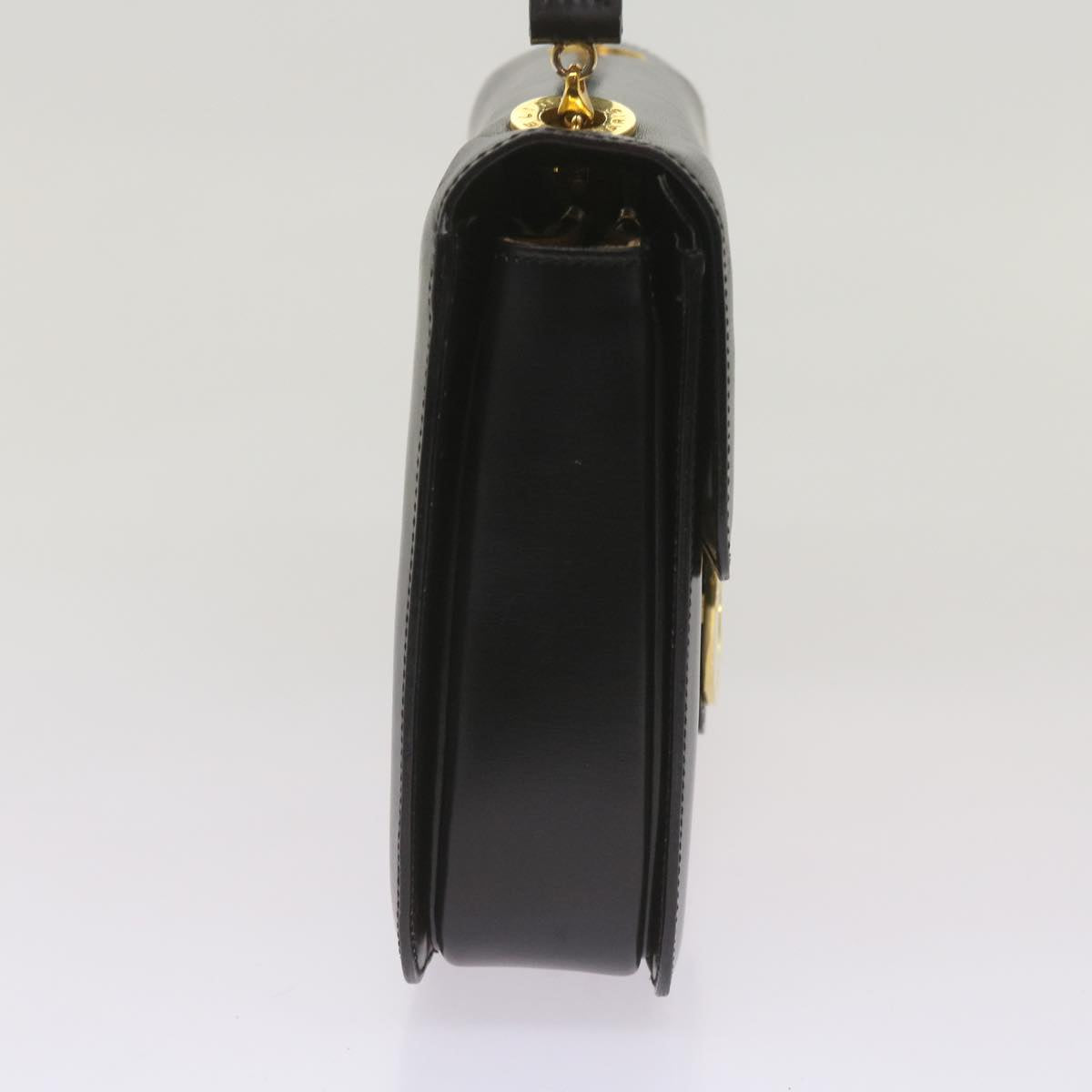 Luxury CELINE Shoulder Bag Leather Black 67274