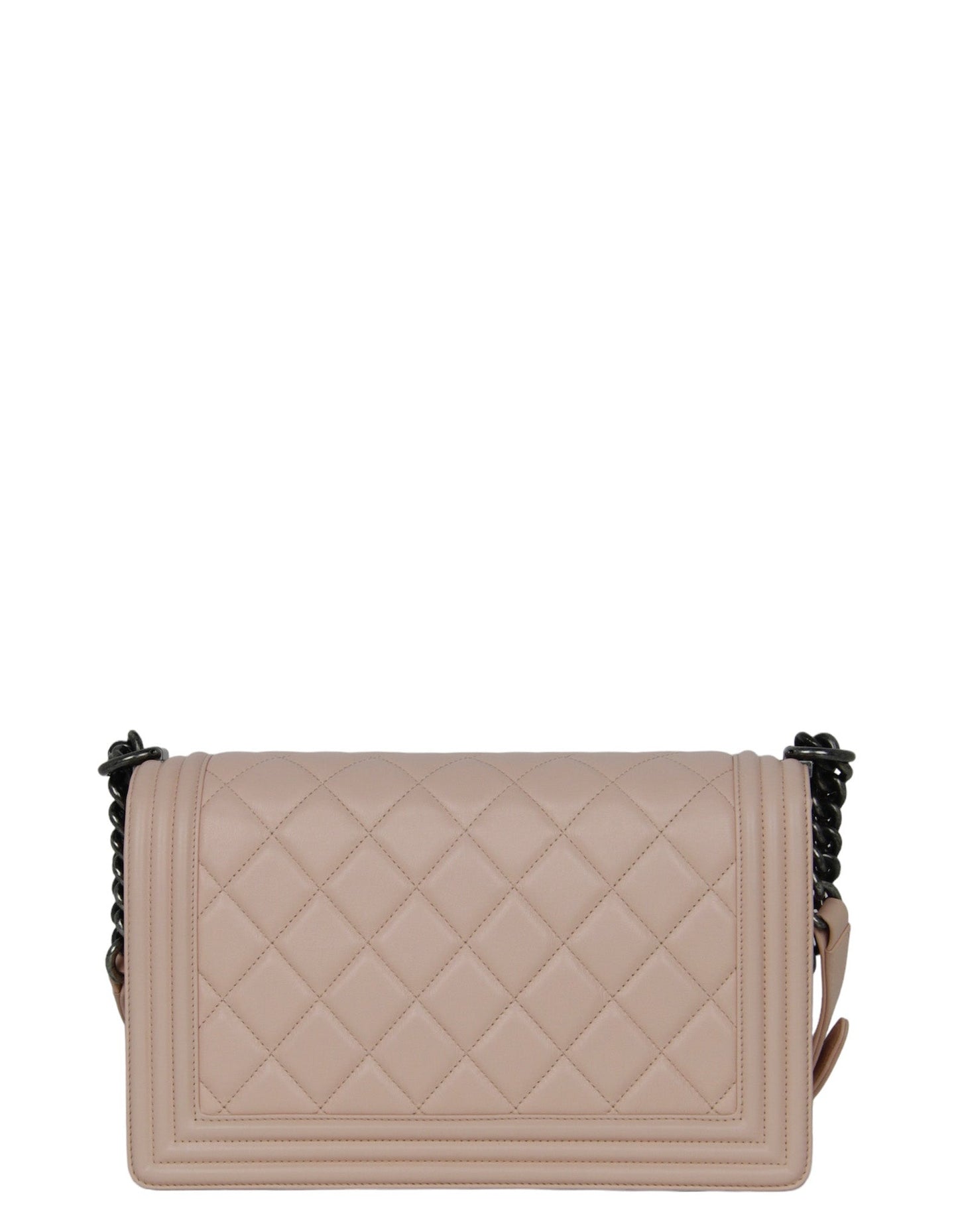 Chanel Pink Lambskin Leather New Medium Handbag - Rovelle Bags