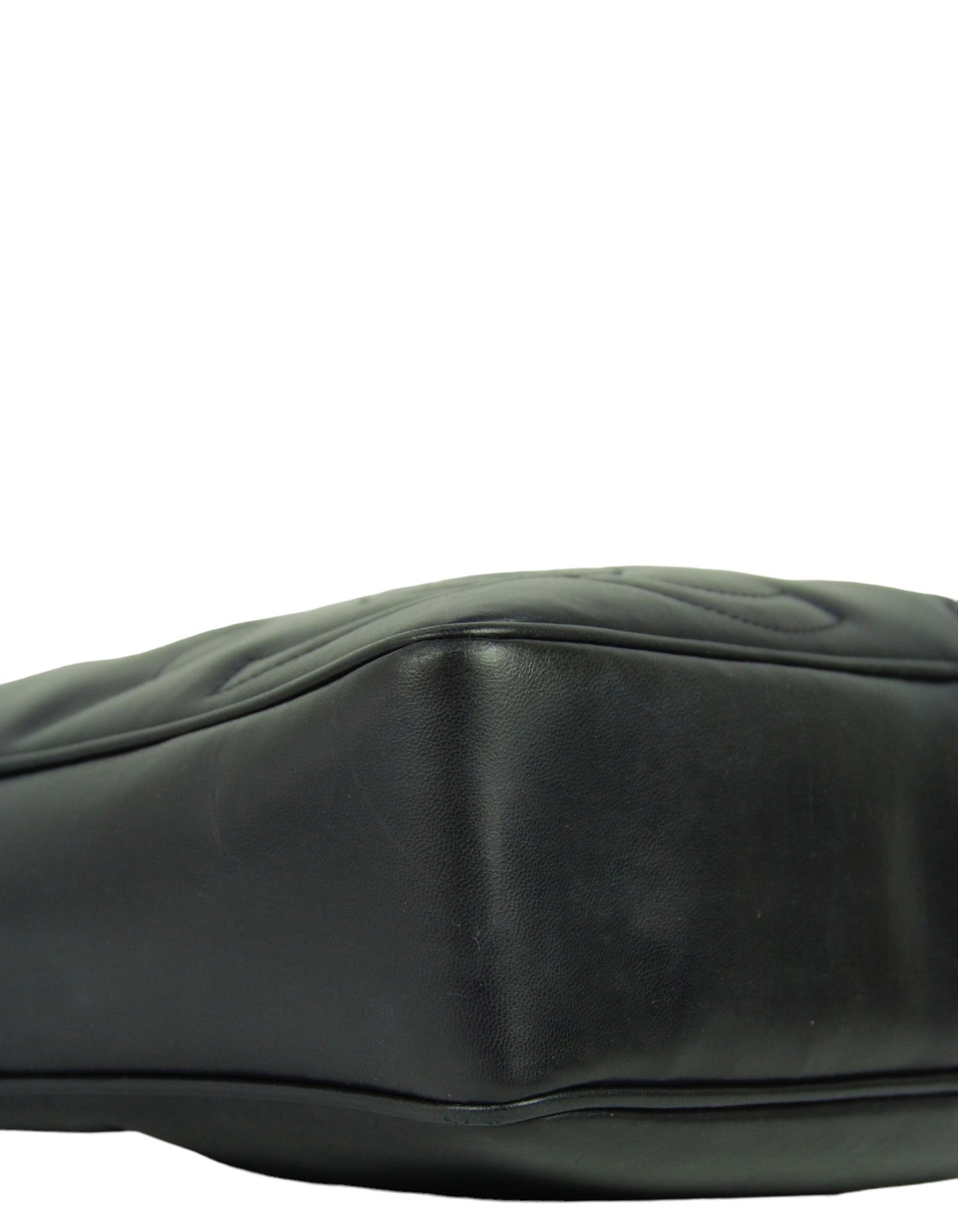 Chanel Navy Leather CC Embossed Handbag - Rovelle Bags