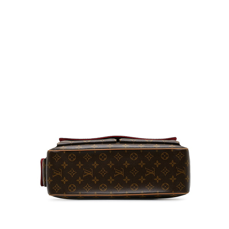 Louis Vuitton Monogram Multiple City Shoulder Bag M51162 Brown PVC Leather Louis Vuitton