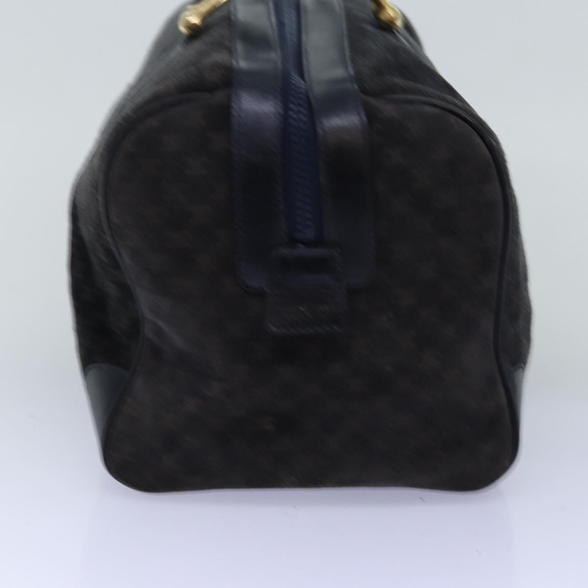 Luxury CELINE Macadam Canvas Boston Bag Black 74547