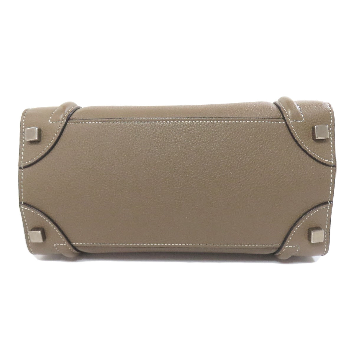 CELINE Tote Bag leather Brown Luggage micro