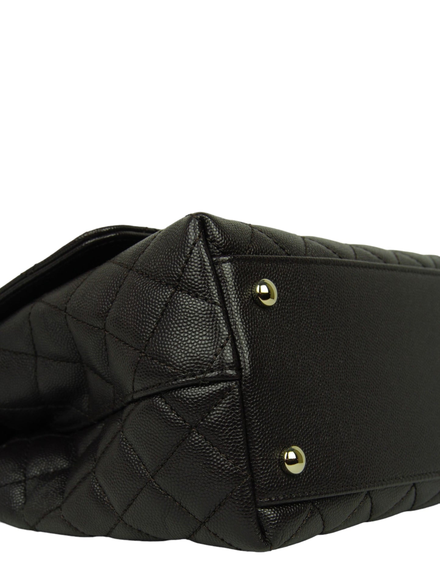 Chanel 2024 Brown Caviar Small Coco Flap Bag - Rovelle Bags