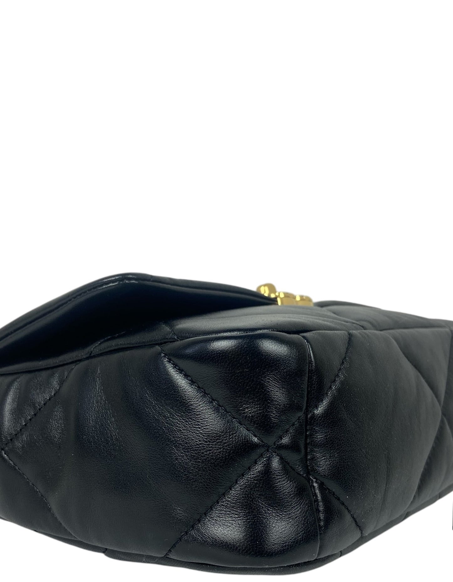 Chanel NWT Black Lambskin Quilted Medium Handbag - Rovelle Bags