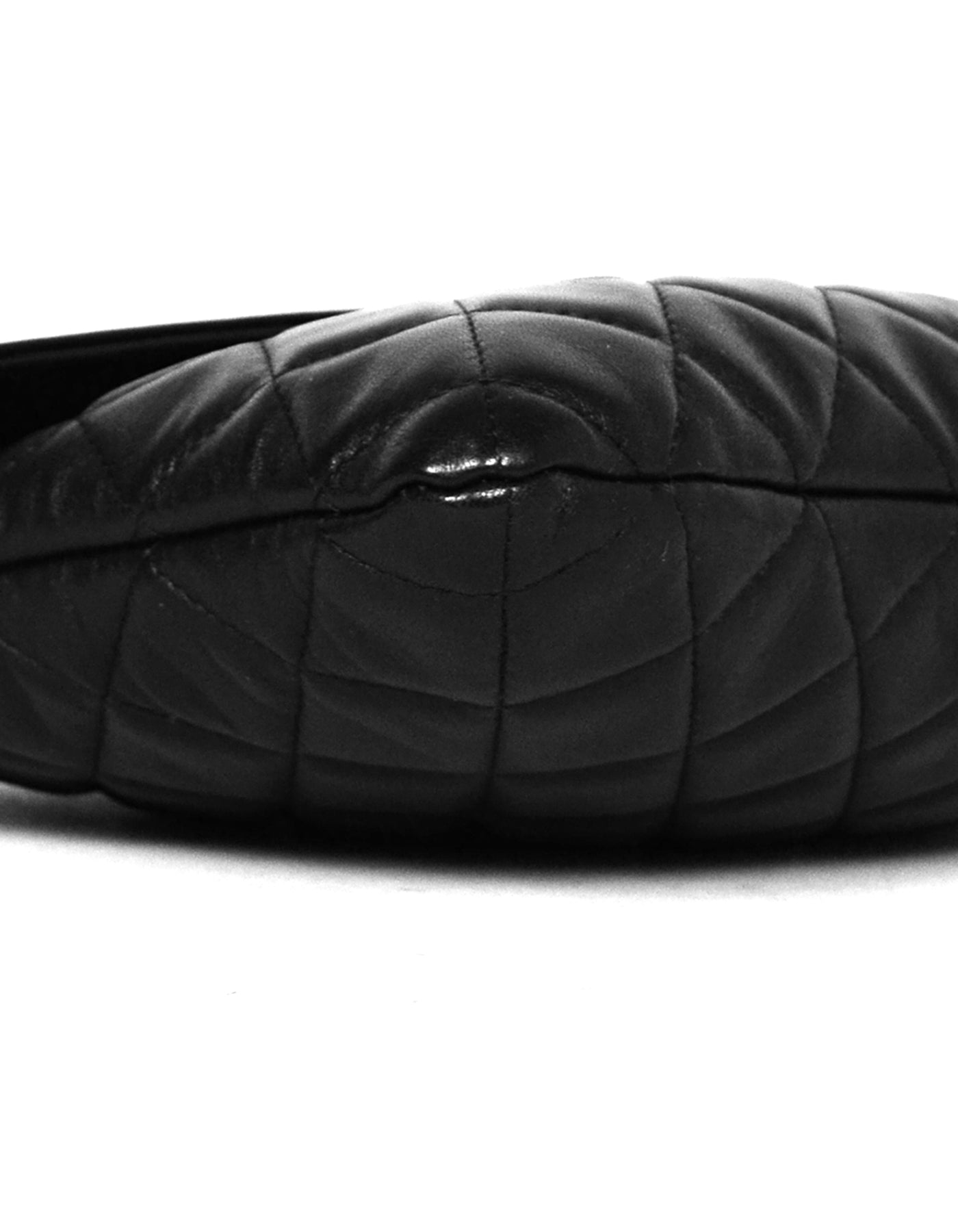 Chanel SO Black Lambskin Quilted Pouch Clutch Bag - Rovelle Bags