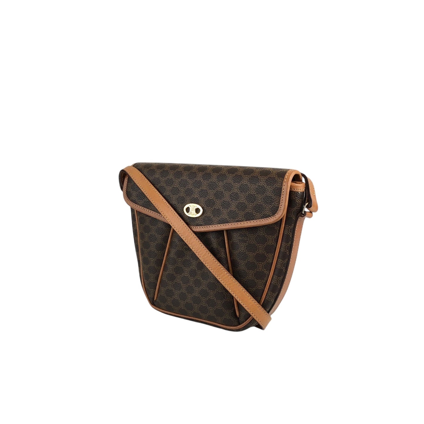 CELINE Macadam Triomphe Shoulder bag Brown