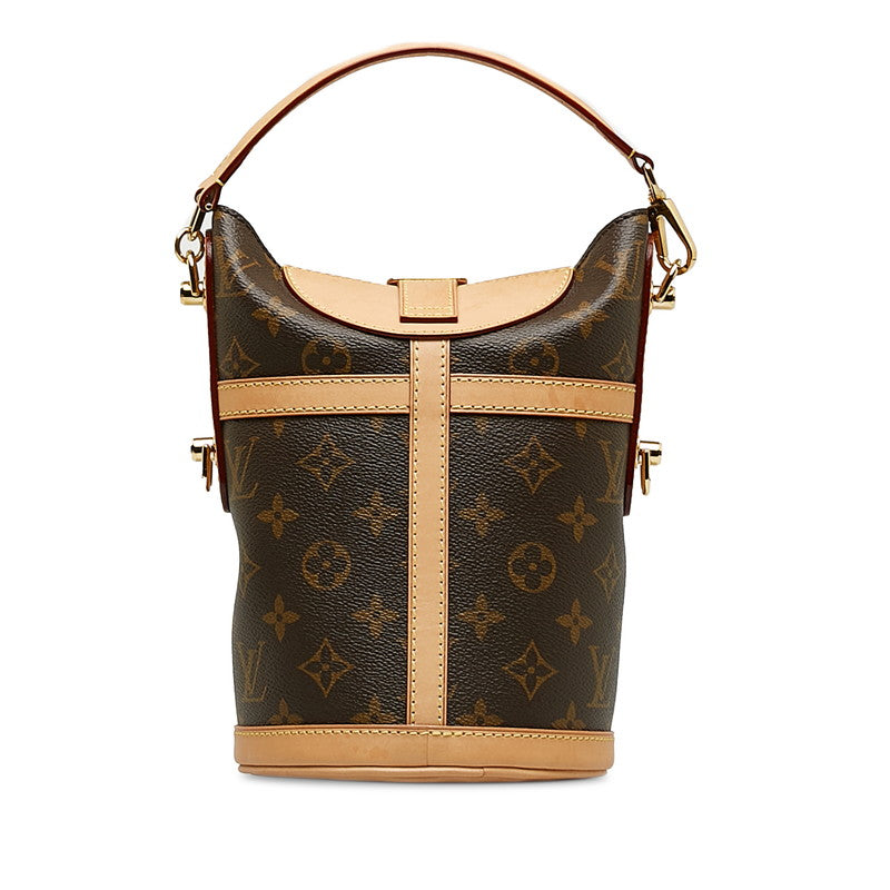 Louis Vuitton Monogram Handbag 2WAY M43587 Brown Leather Louis Vuitton