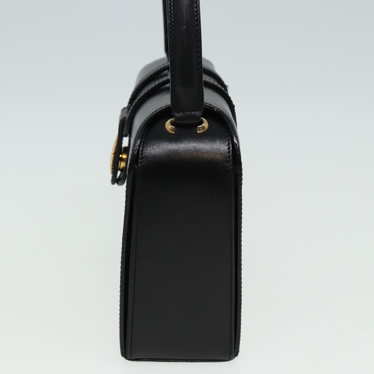 Luxury CELINE Hand Bag Leather Black 81877