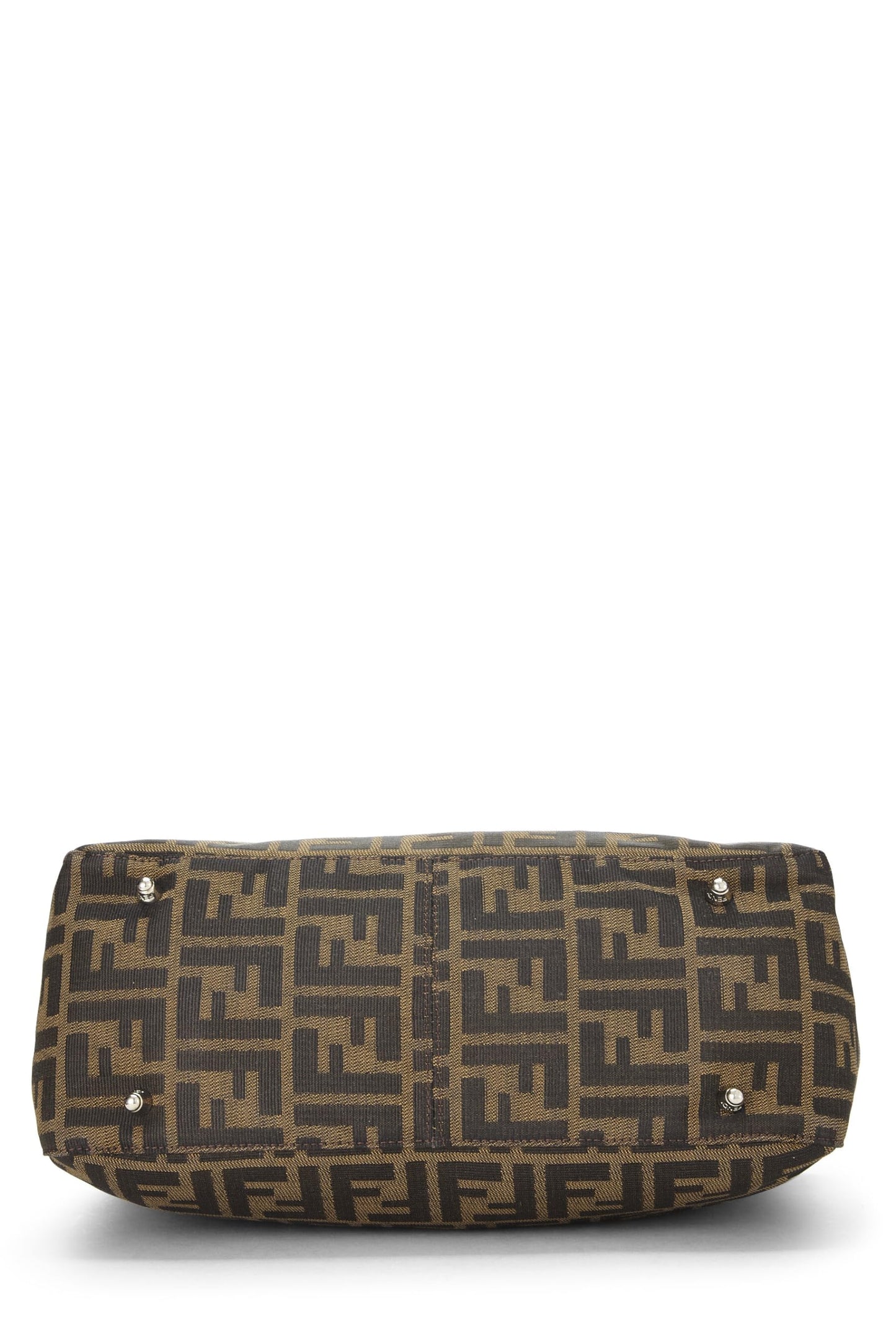 Fendi, Brown Zucca Canvas Handbag Small, Brown