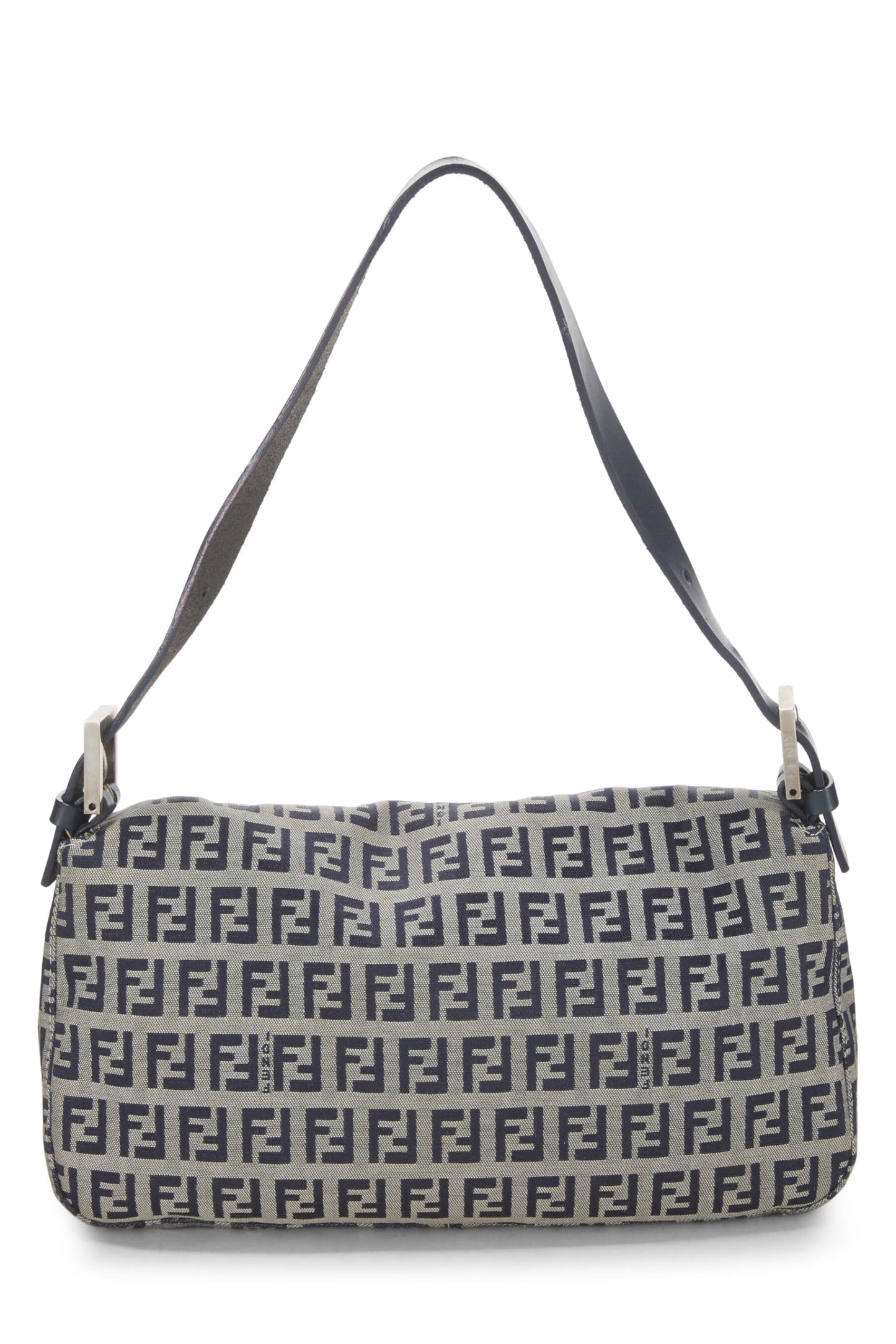Fendi, Navy Zucchino Canvas Baguette, Navy