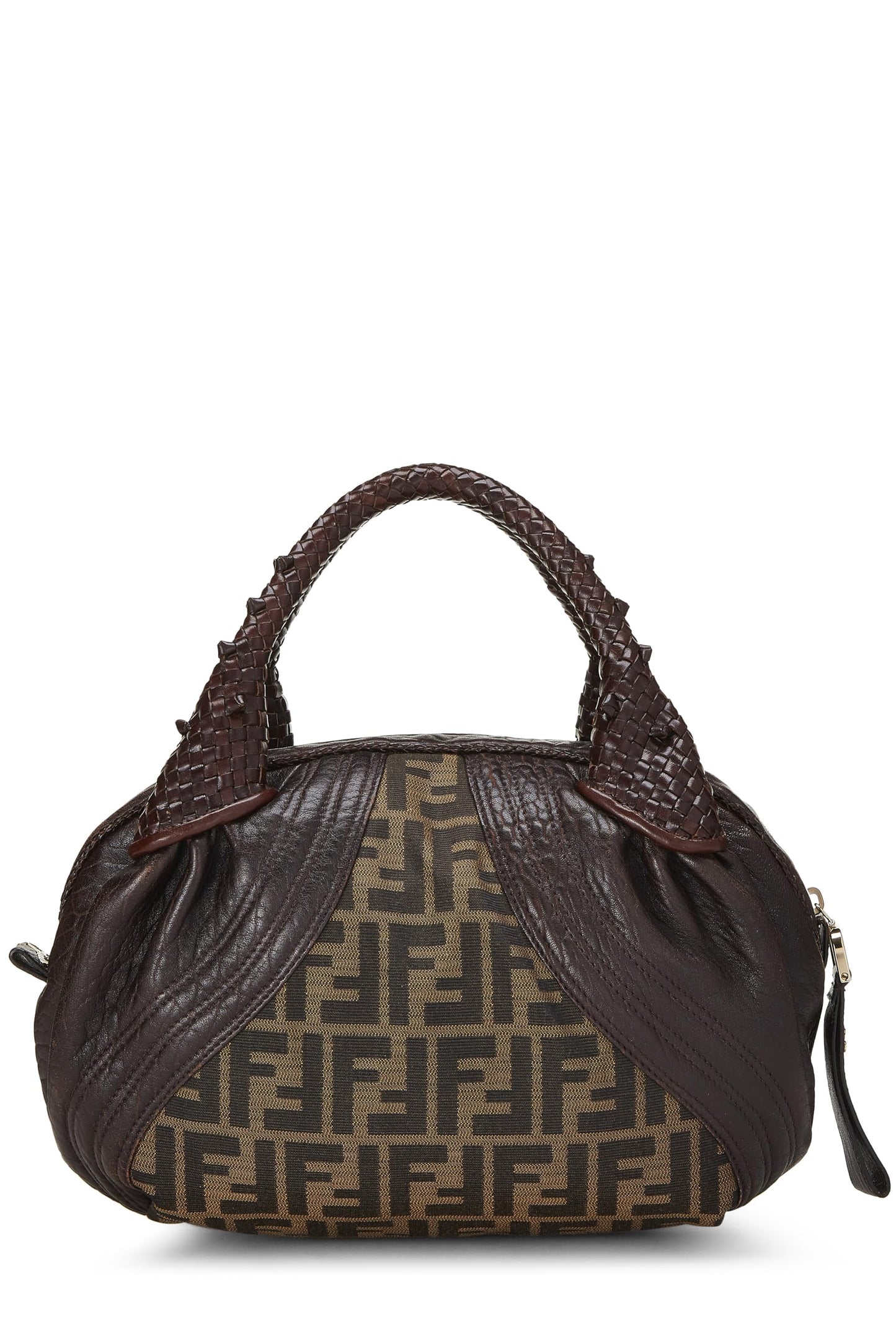 Fendi, Brown Zucca Canvas & Leather Baby Spy, Brown