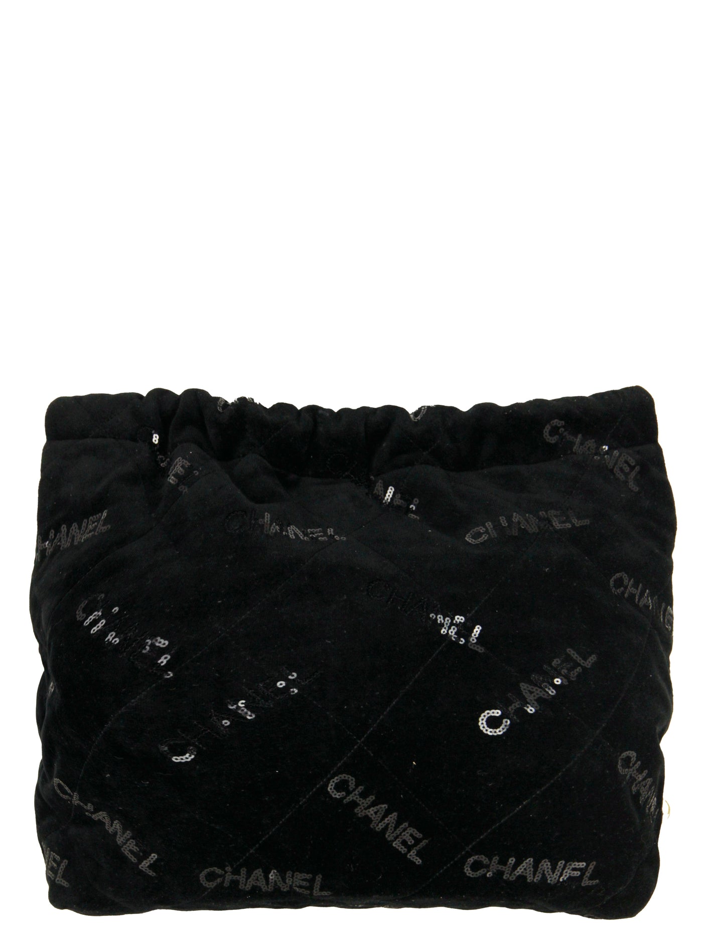 Chanel Black Velvet Sequins Chanel 22 Tote Bag - Rovelle Bags