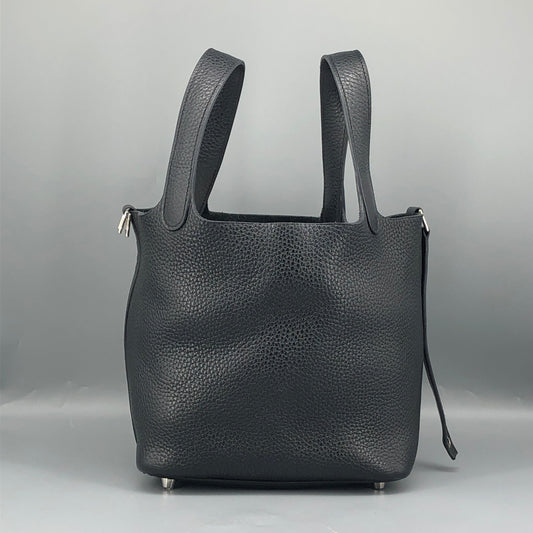 Hermes 2018 Picotin Lock 18 Bucket Bag Black