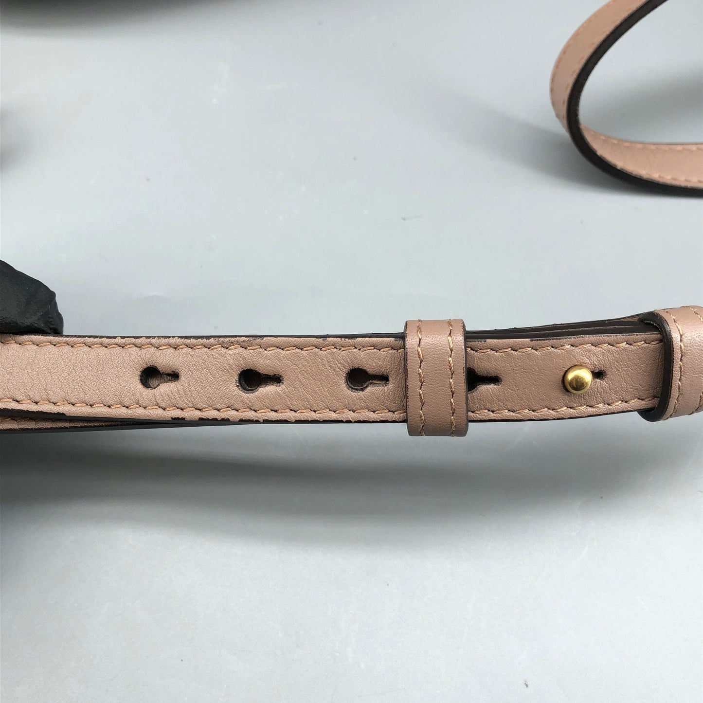 Gucci Dirty Pink Quilted Pearl GG Camera Crossbody Bag