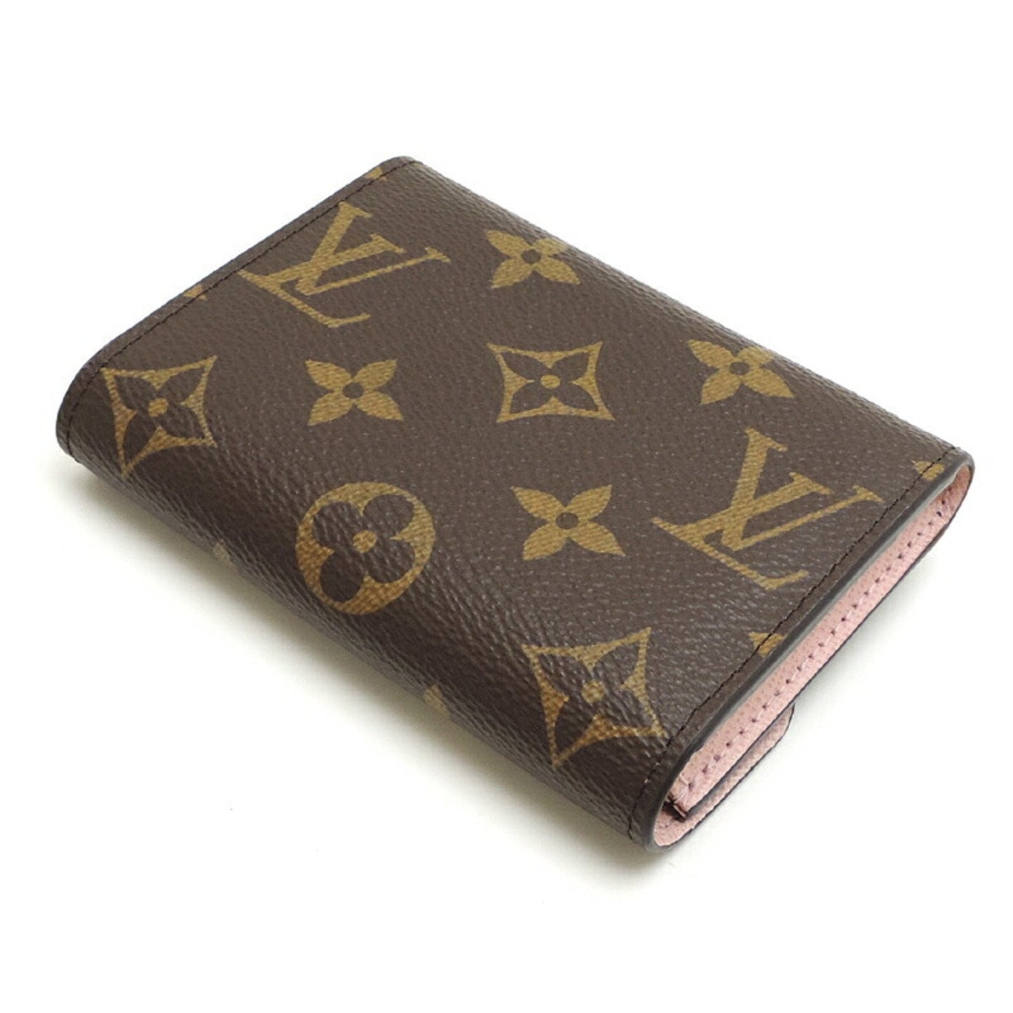 Louis Vuitton Ebene Rose Ballerine Monogram Coin Purse/Coin Case