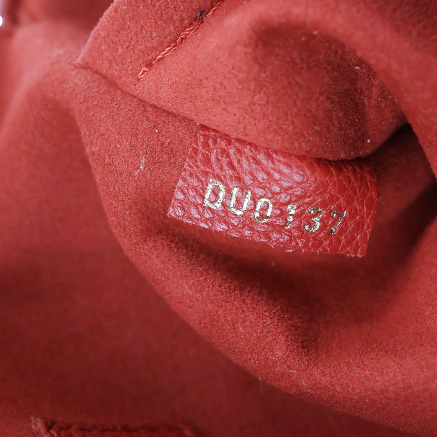 LOUIS VUITTON Junot Monogram Empreinte Leather Shoulder Bag Cherry