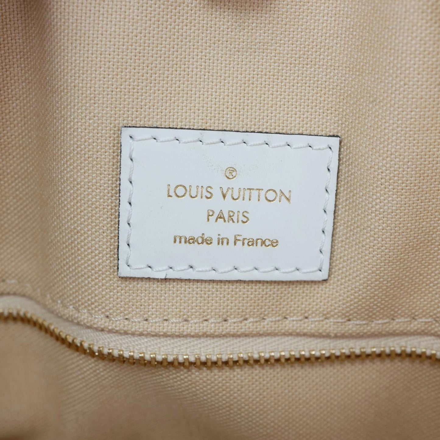 LOUIS VUITTON Onthego GM Monogram Giant Canvas Tote Bag White