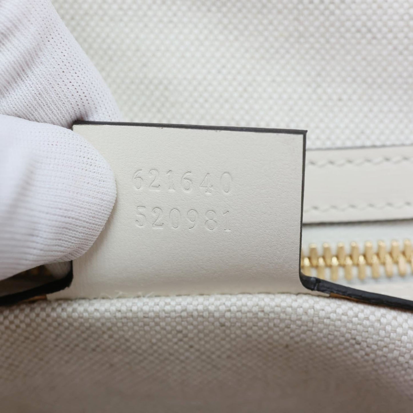 GUCCI Horsebit 1955 Leather Top Handle Crossbody Bag Off White 621640