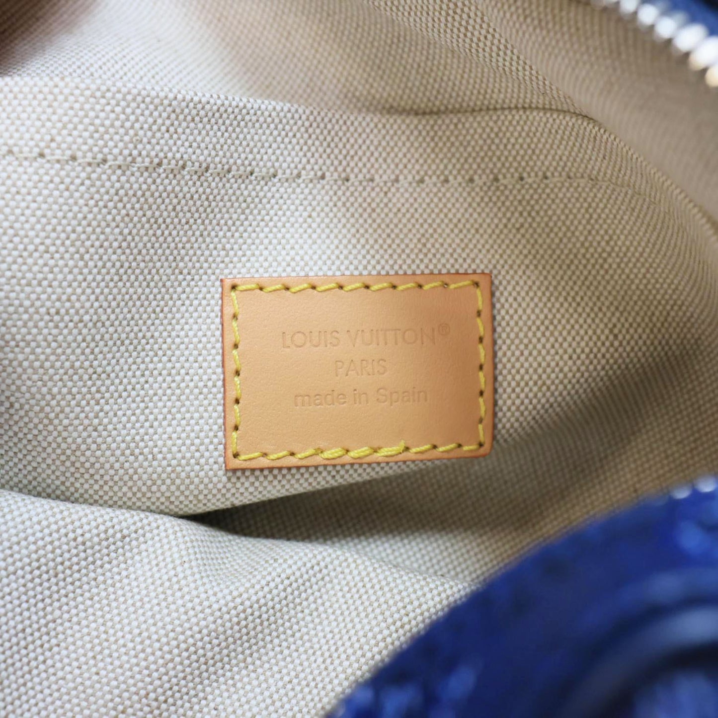 LOUIS VUITTON Nil Monogram Heritage Canvas Shoulder Bag Blue