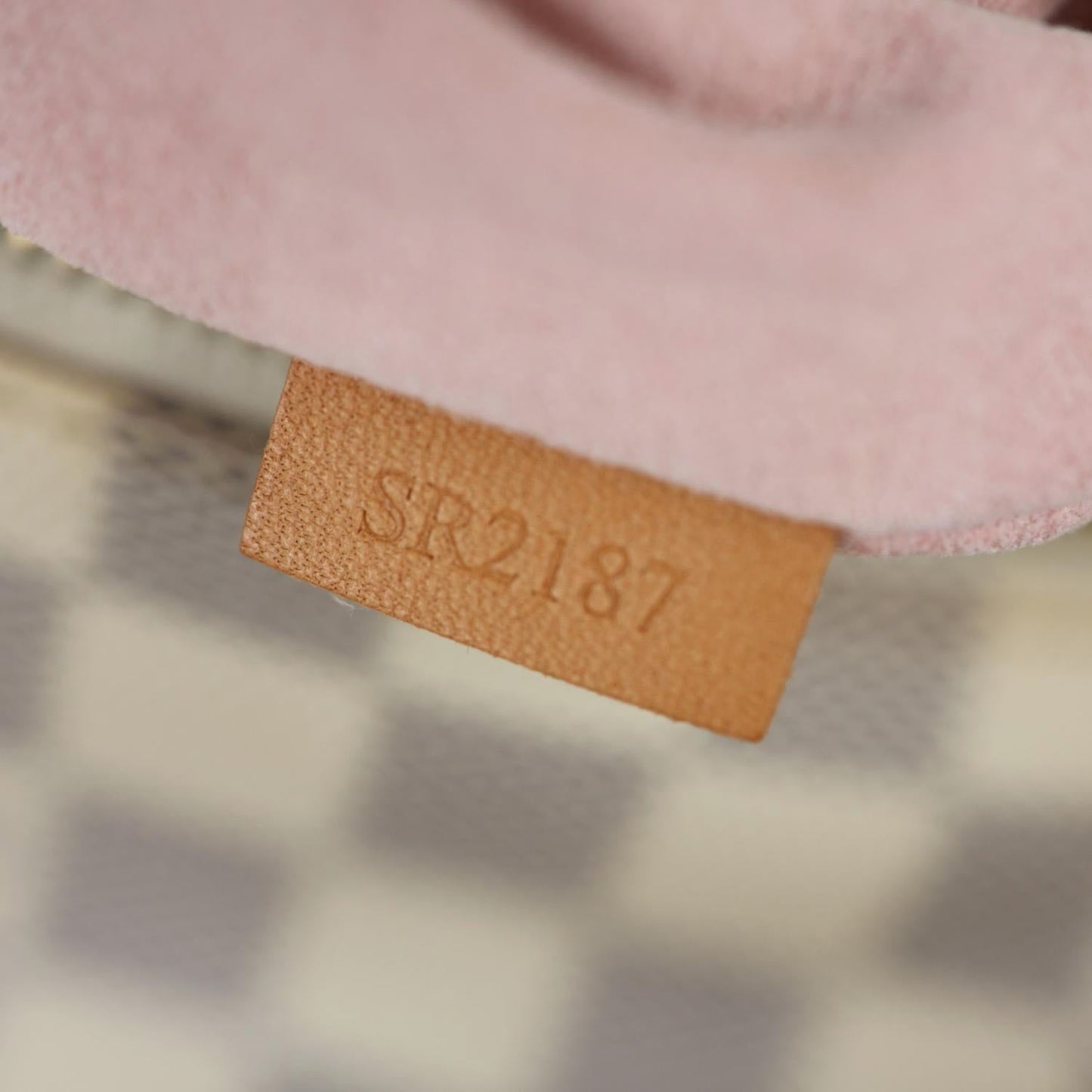 LOUIS VUITTON Sperone Damier Azur Backpack Bag Rose Ballerine