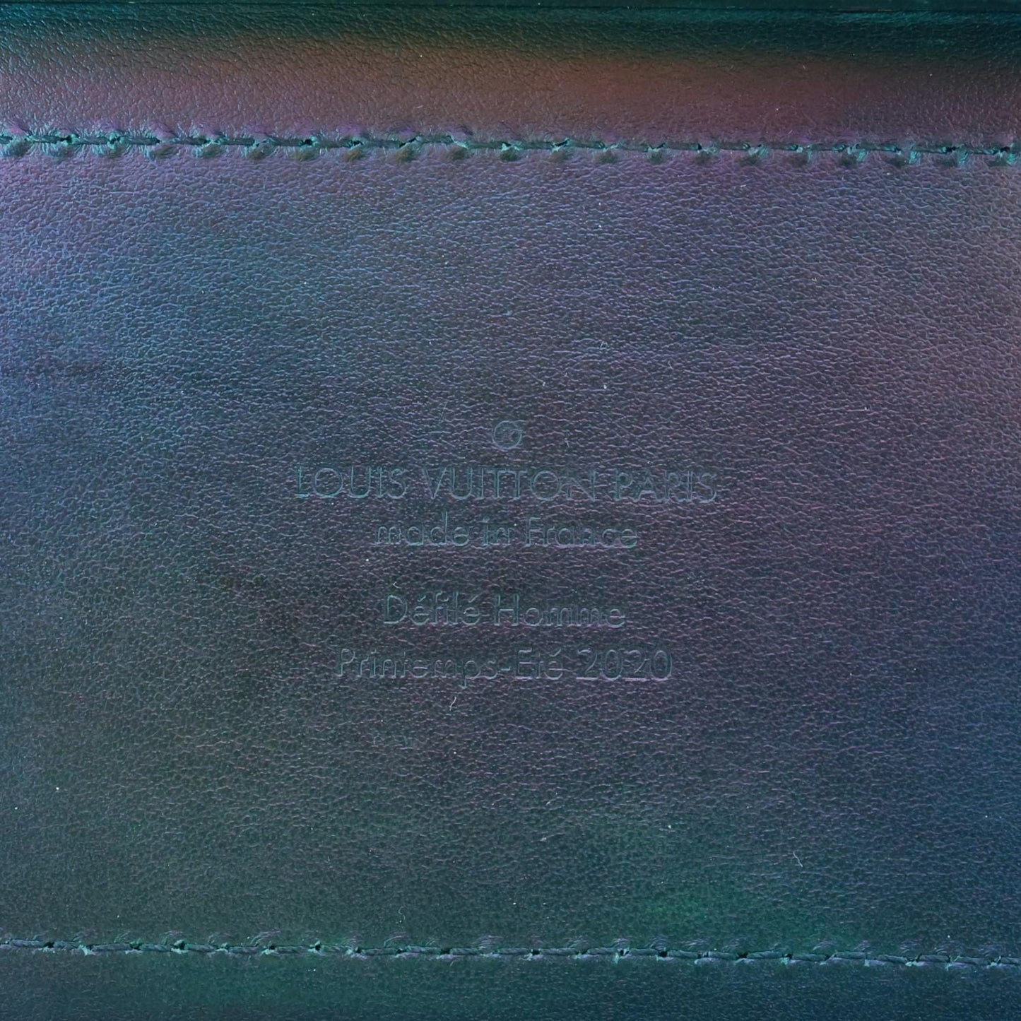 LOUIS VUITTON Soft Trunk PVC Solar Ray Monogram Iridescent Prism Crossbody Bag Black