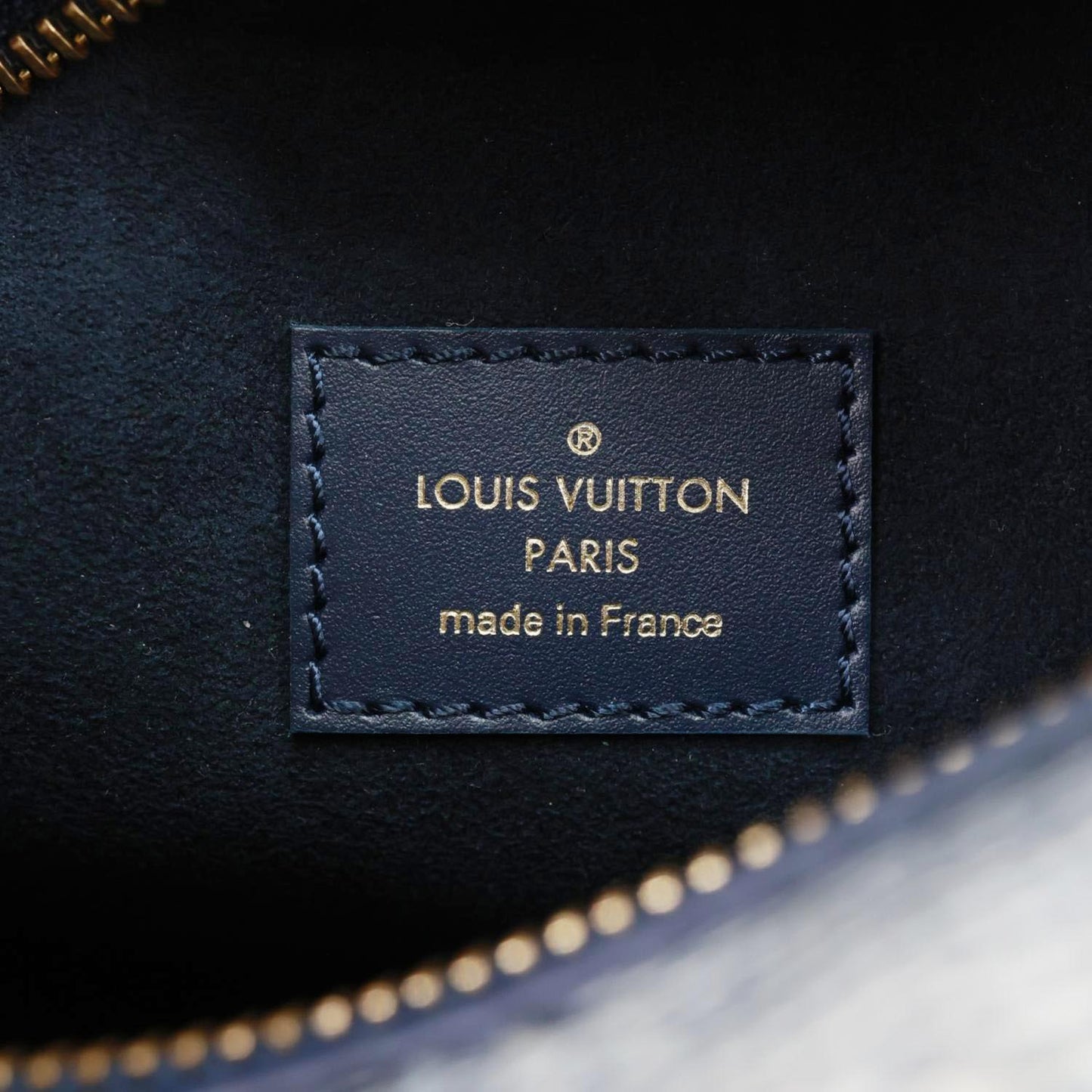 LOUIS VUITTON Side Trunk MM Monoglam Canvas Crossbody Bag Blue