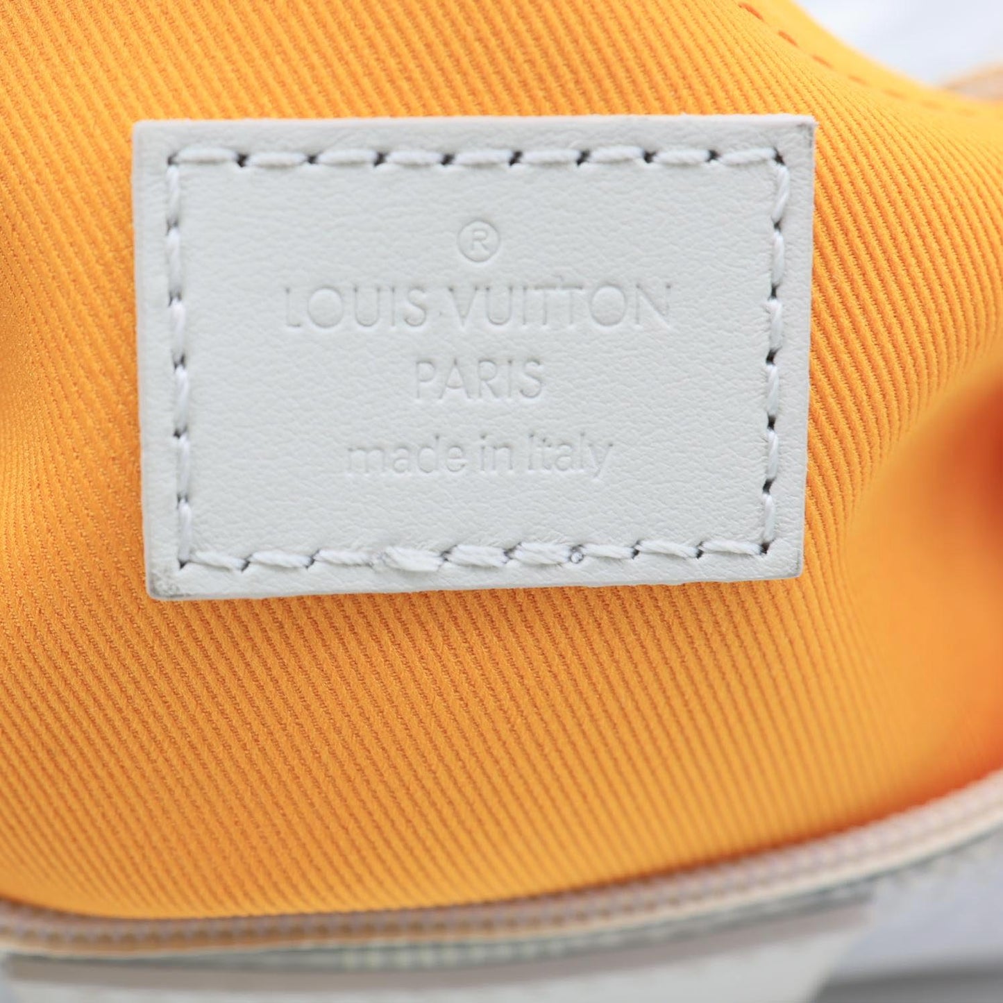 LOUIS VUITTON Hamac Damoflage Snow Canvas Hobo Bag White