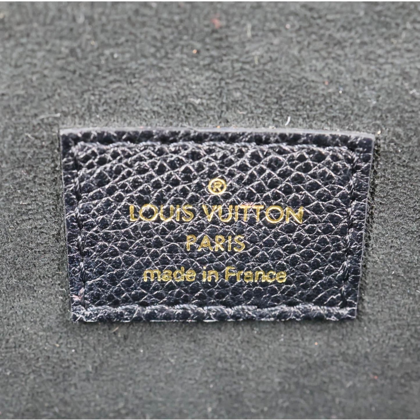 LOUIS VUITTON Backup Monogram Empreinte Leather Backpack Black