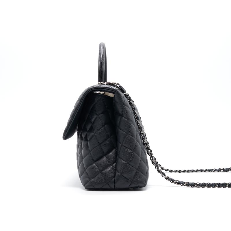 Chanel Black Large Cocohandle Handbag - Rovelle Bags