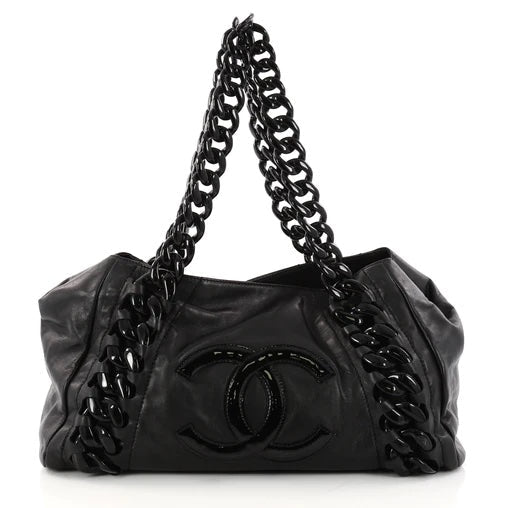 Chanel GLAZED CALFSKIN LEATHER Tote Bag - Rovelle Bags