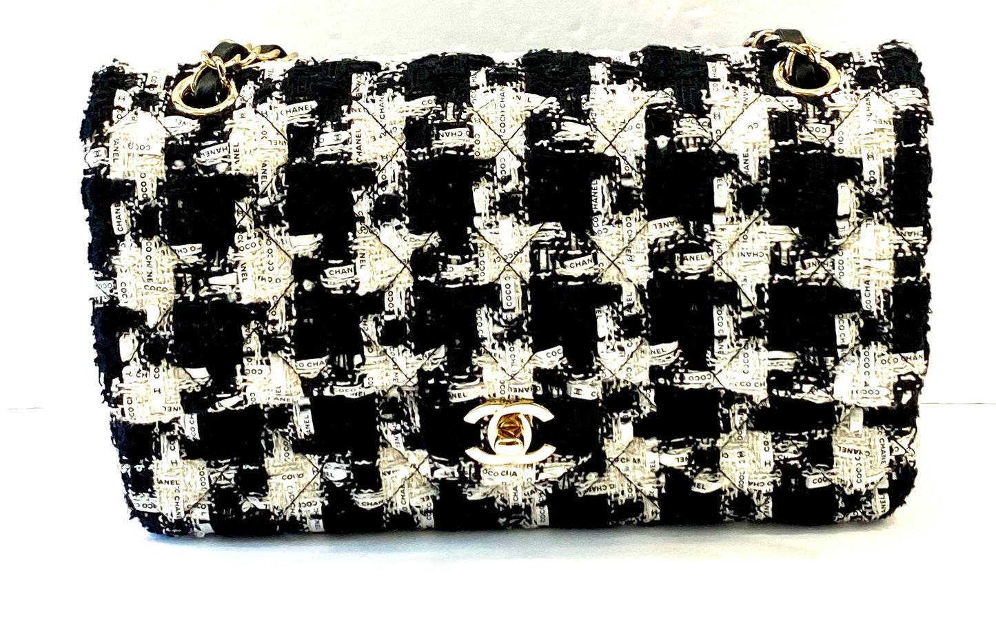 Chanel QUILTED TWEED DOUBLE Flap Bag - Rovelle Bags