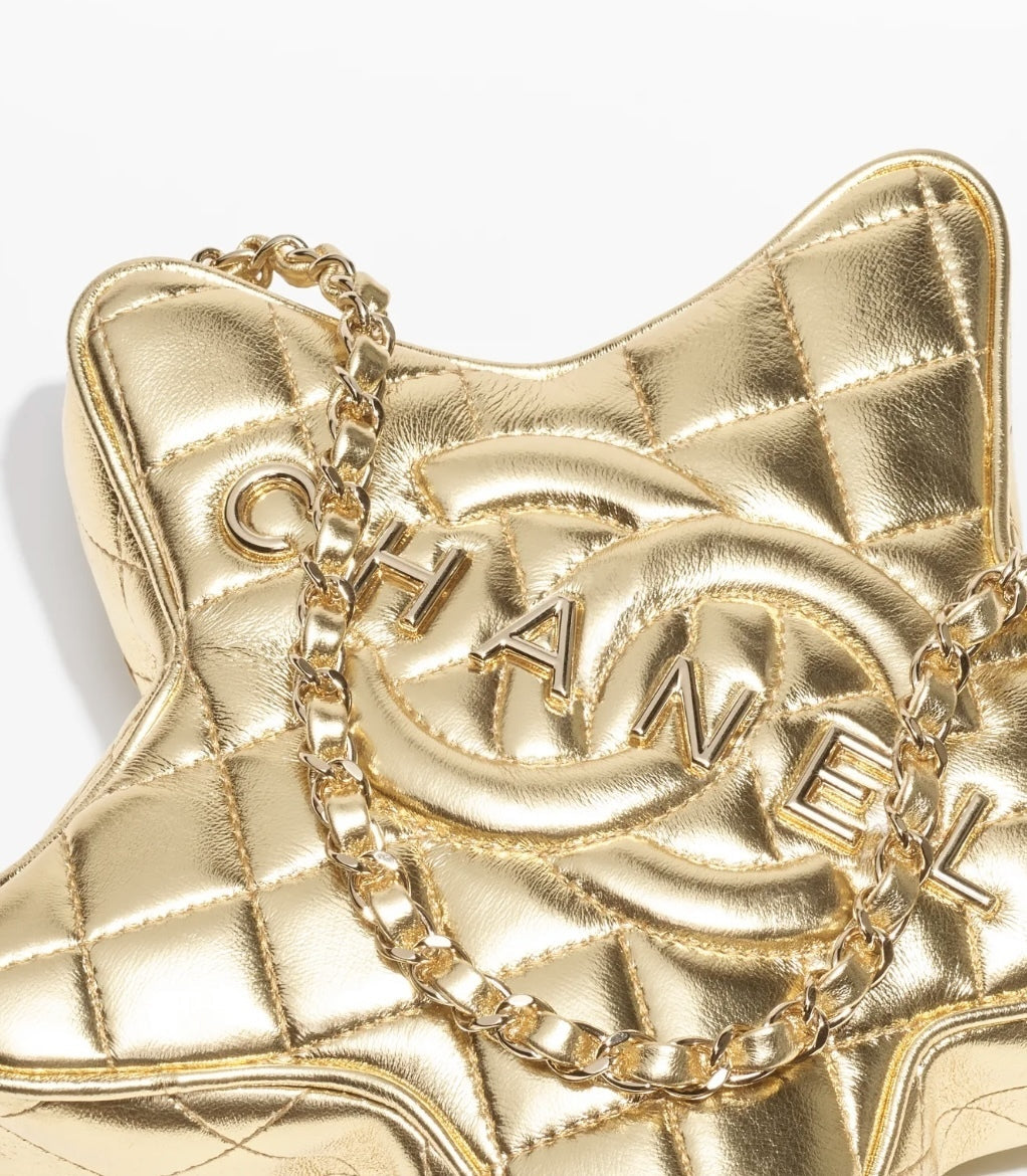 Chanel CC METALLIC LAMBSKIN Handbag - Rovelle Bags