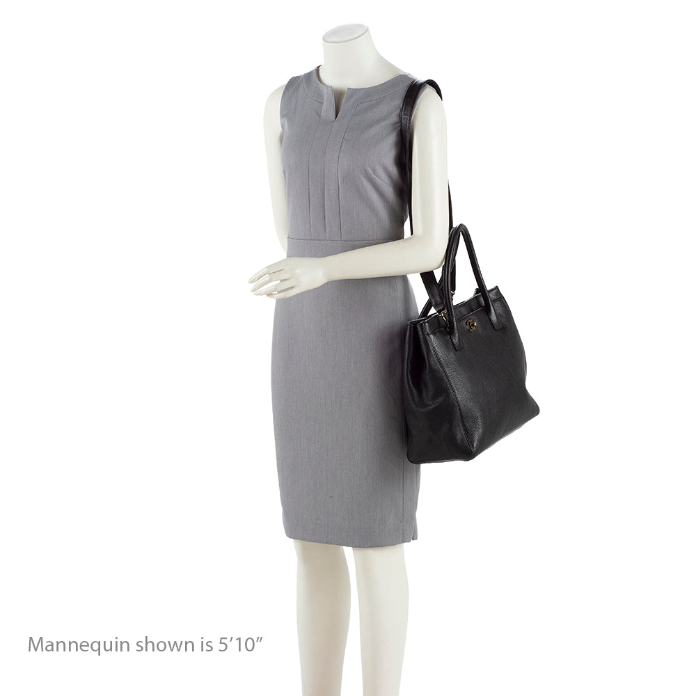 Chanel Leather Cerf Classic Executive Tall Tote Bag - Rovelle Bags