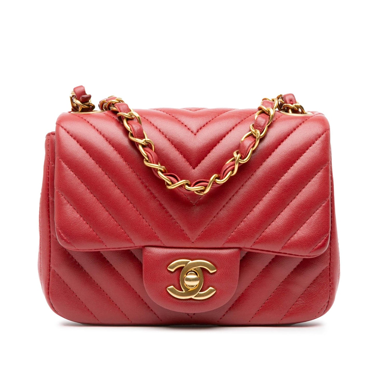 Chanel Square Classic Chevron Crossbody Bag - Rovelle Bags