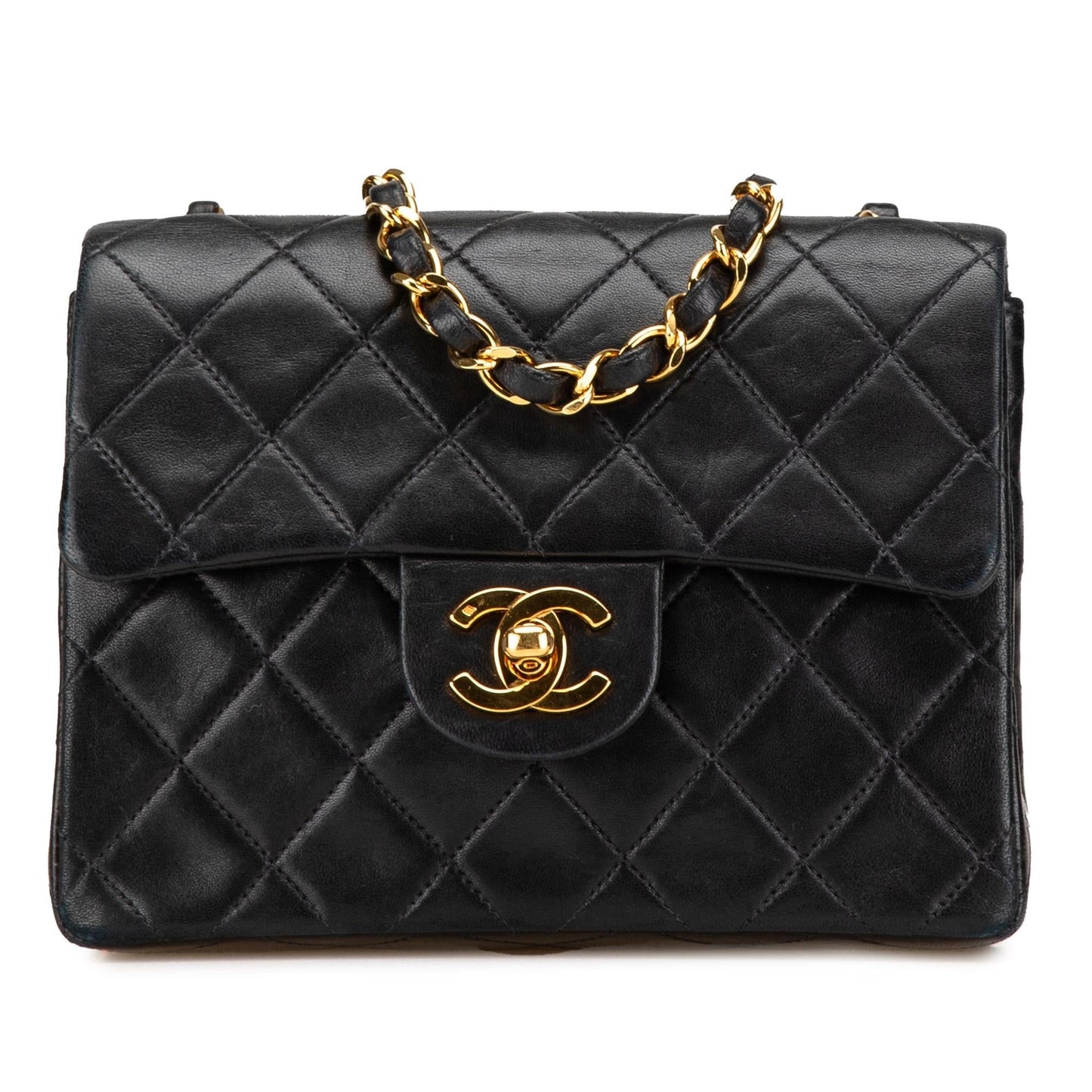 Chanel Square Classic Lambskin Crossbody Bag - Rovelle Bags