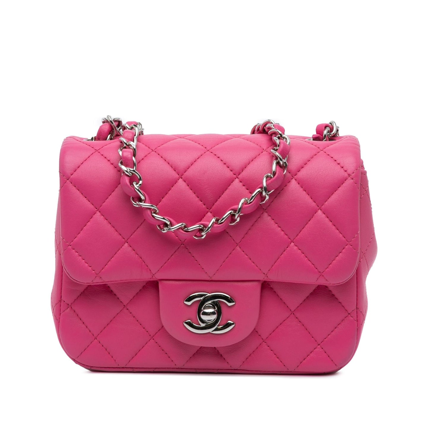 Chanel Square Classic Lambskin Crossbody Bag - Rovelle Bags