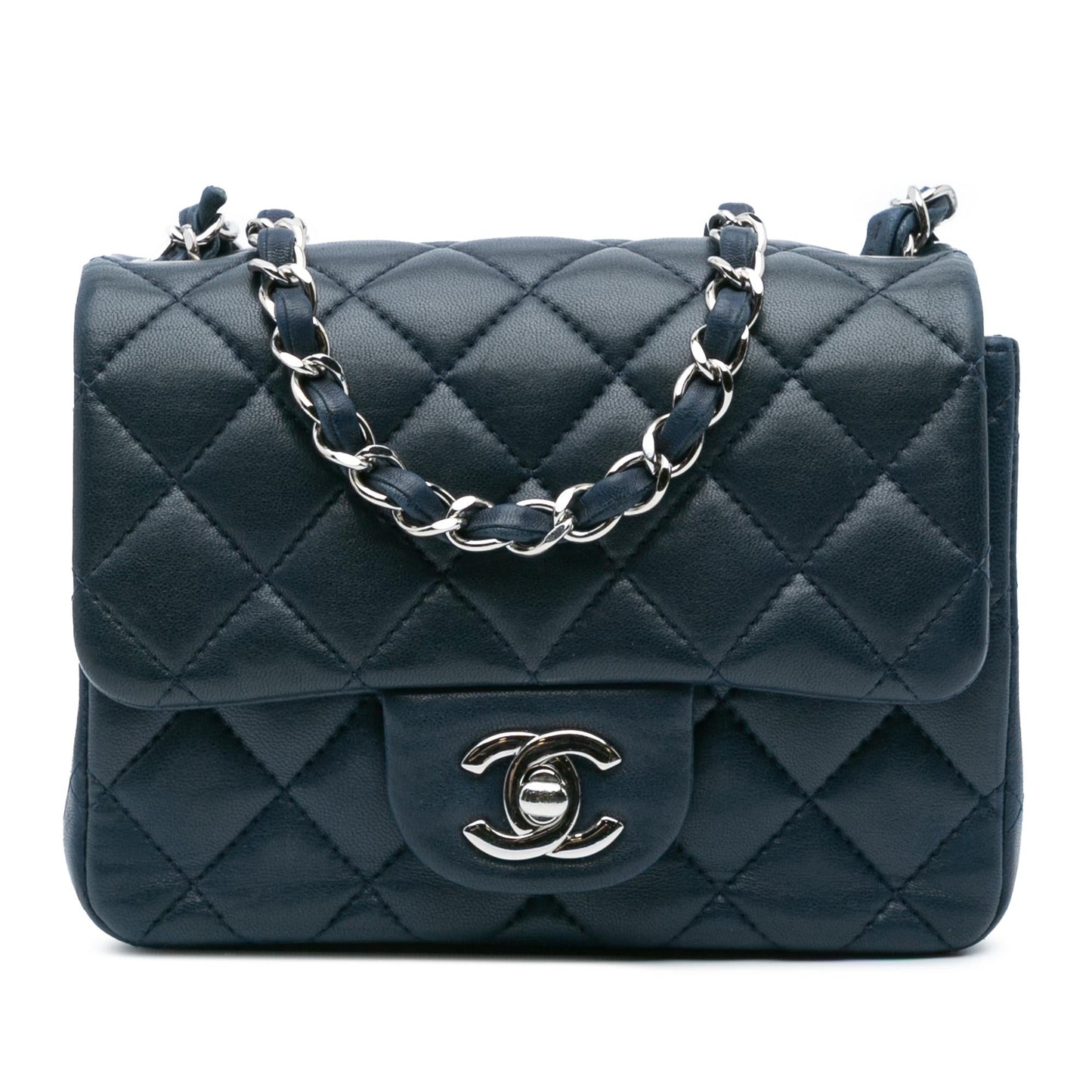 Chanel Square Classic Lambskin Crossbody Bag - Rovelle Bags
