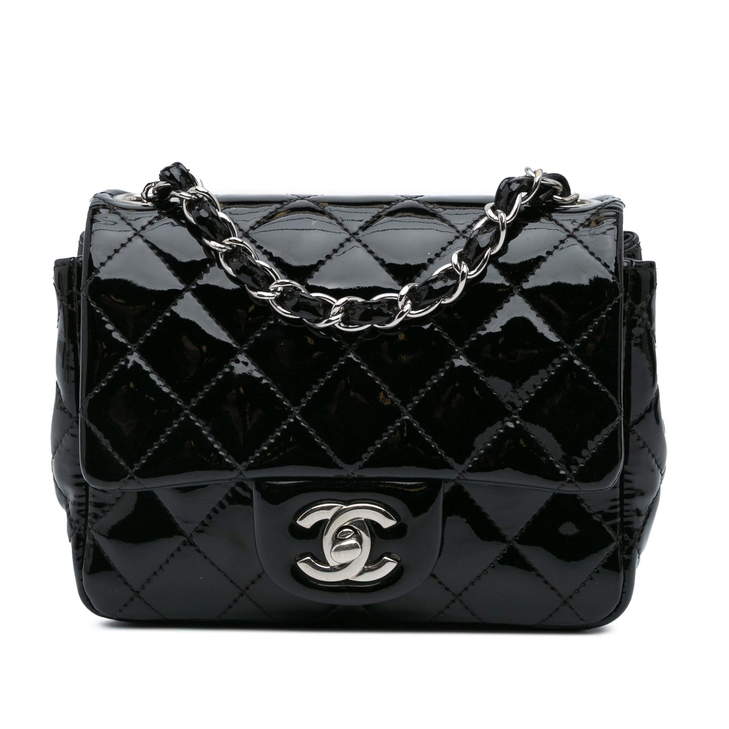 Chanel Square Classic Patent Crossbody Bag - Rovelle Bags