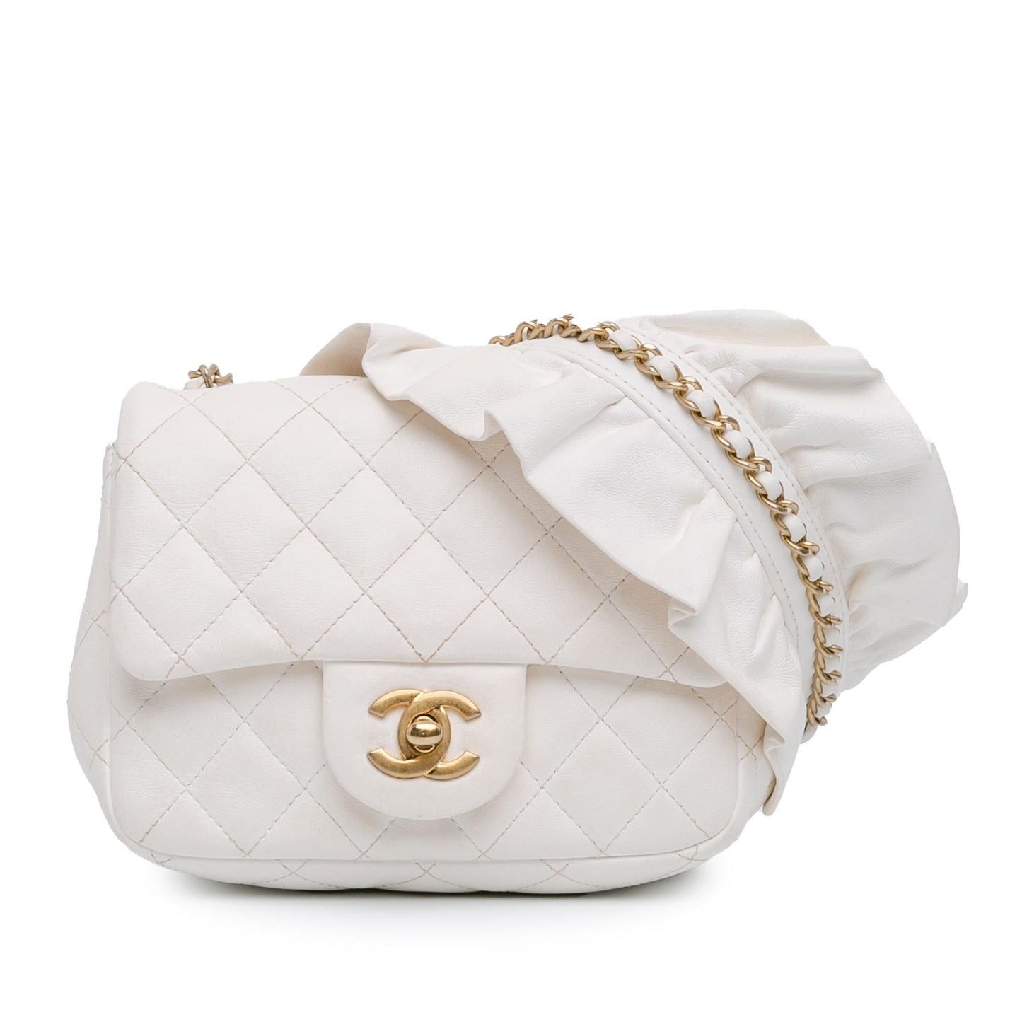 Chanel Square Lambskin Romance Crossbody Bag - Rovelle Bags