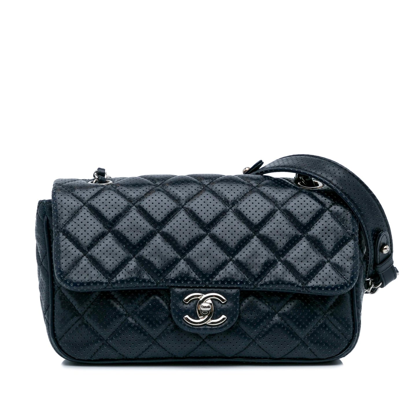 Chanel Perforated Classic Rectangular Shoulder Bag - Rovelle Bags