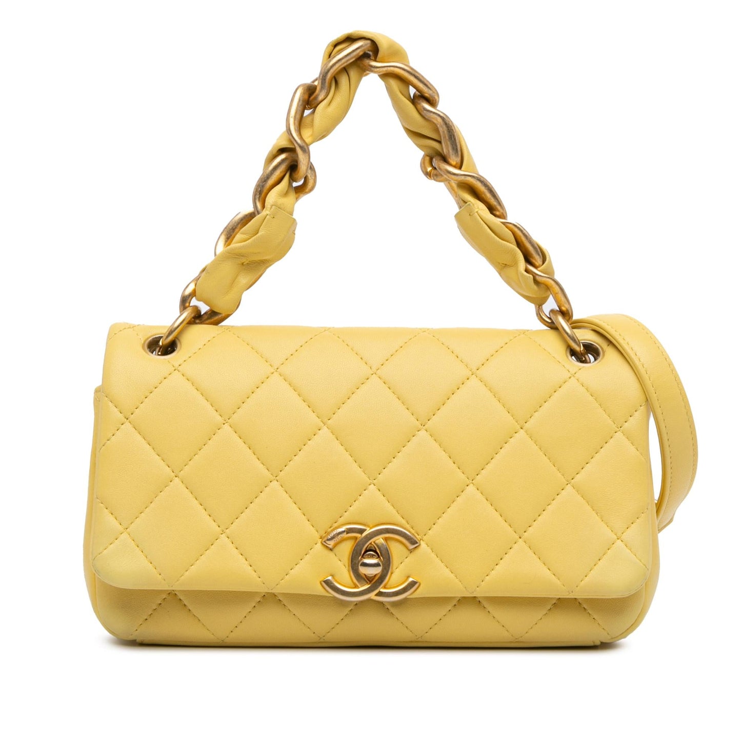 Chanel Quilted Lambskin Chain Shoulder Bag - Rovelle Bags
