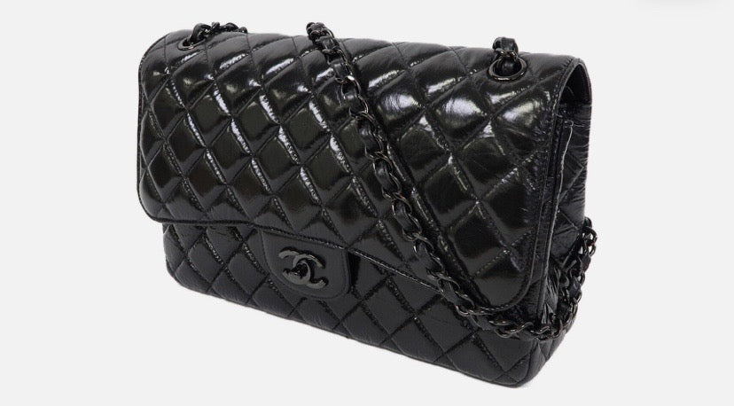 Chanel SO BLACK QUILTED Flap Bag - Rovelle Bags