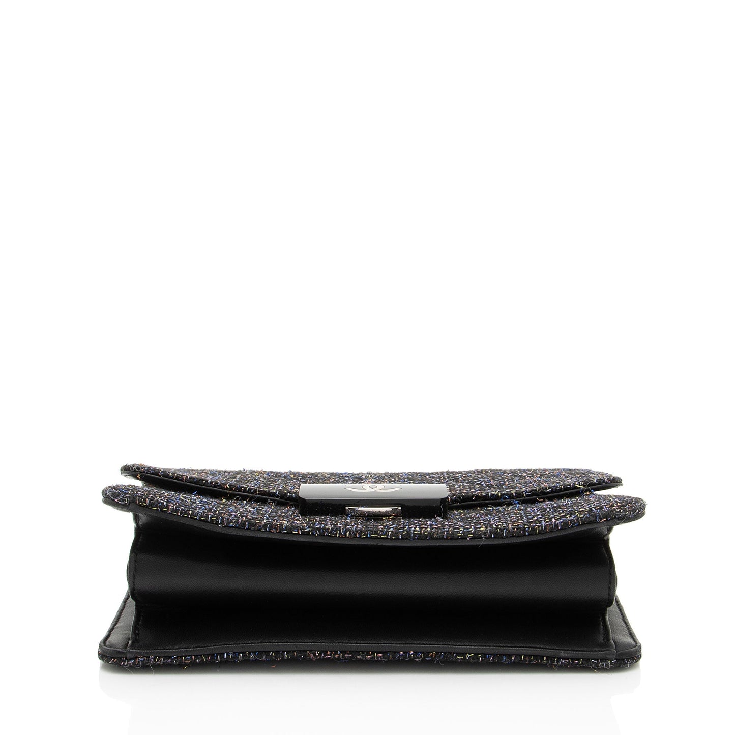 Chanel Tweed Lambskin Beauty Lock Flap Bag