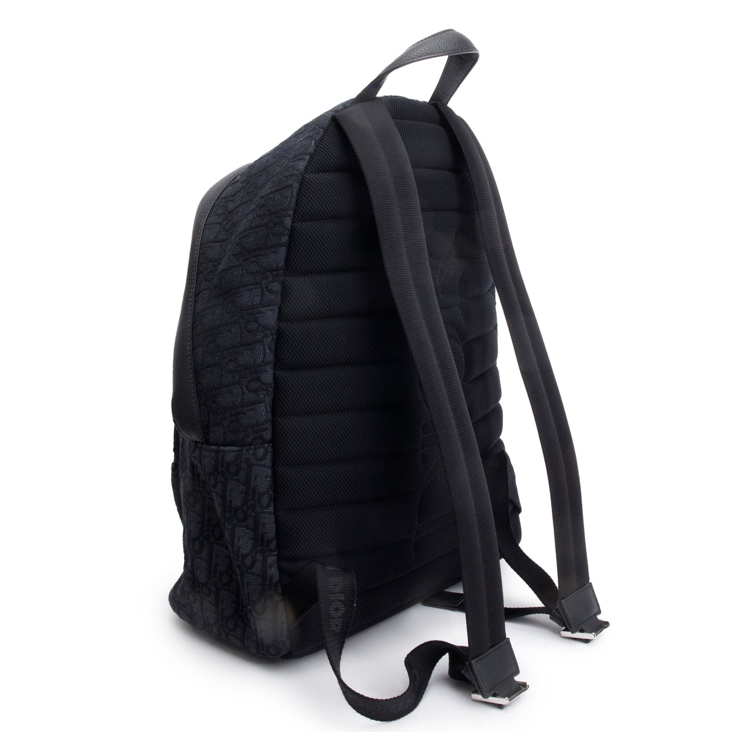 Christian Dior 2022 Black Oblique Jacquard Rider Backpack