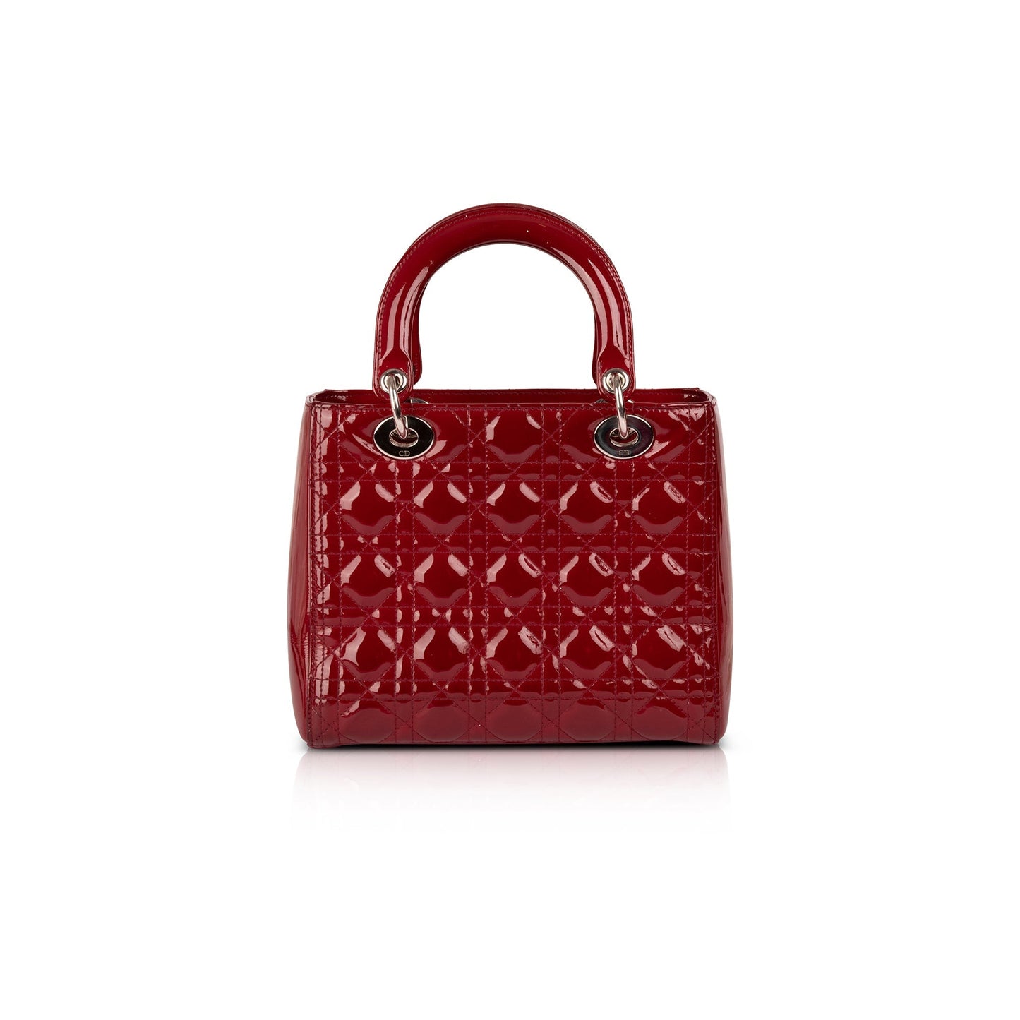 Christian Dior Medium Patent Leather Lady Dior Bag